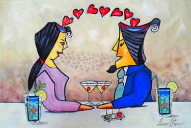 Malarstwo zatytułowany „Between symbols and…” autorstwa Marco Stocco, Oryginalna praca, Olej