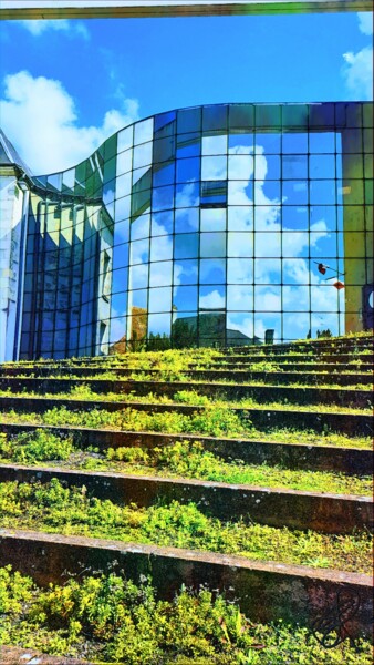 Photographie intitulée "Du vert et du verre" par Emma Laflute, Œuvre d'art originale, Photographie non manipulée