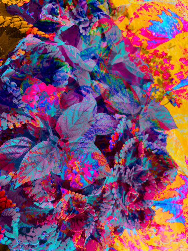 印花与版画 标题为“Chromatic Drift” 由Lewis R Freitag I I I, 原创艺术品, 数字打印 安装在木质担架架上