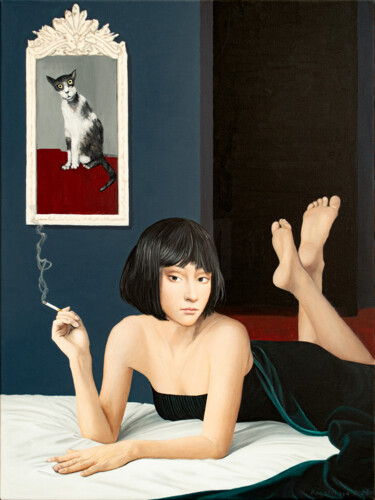 Картина под названием "Nothing Happened He…" - Nataliya Bagatskaya, Подлинное произведение искусства, Акрил