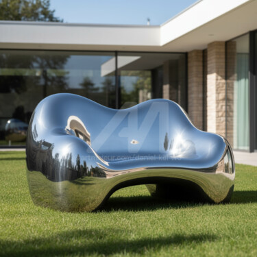 "the Cloud Sofa#2" başlıklı Heykel Daniel Kei Wo tarafından, Orijinal sanat, Paslanmaz Çelik