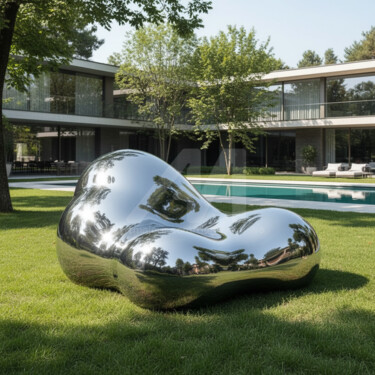 "the Cloud Sofa#7" başlıklı Heykel Daniel Kei Wo tarafından, Orijinal sanat, Paslanmaz Çelik