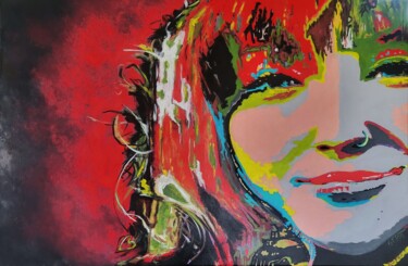 Peinture intitulée "Miss émotions entre…" par Tanya Laberge (Gi Tan), Œuvre d'art originale, Acrylique Monté sur Châssis en…