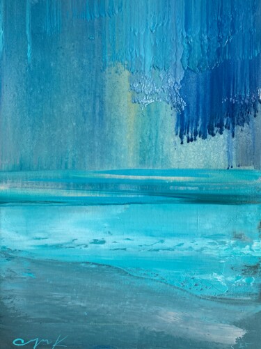 Peinture intitulée "Marine balance." par Katsiaryna Sumarava, Œuvre d'art originale, Huile Monté sur Châssis en bois