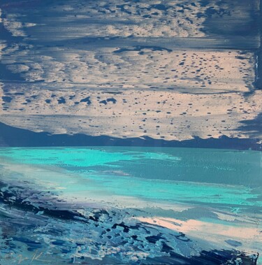 Painting titled "Textures." by Katsiaryna Sumarava, Original Artwork, Oil Mounted on Wood Stretcher frame