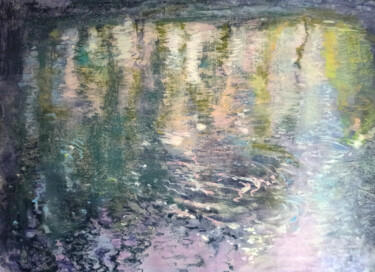 Картина под названием "River. Reflections" - Alyona Masterkova, Подлинное произведение искусства, Акрил