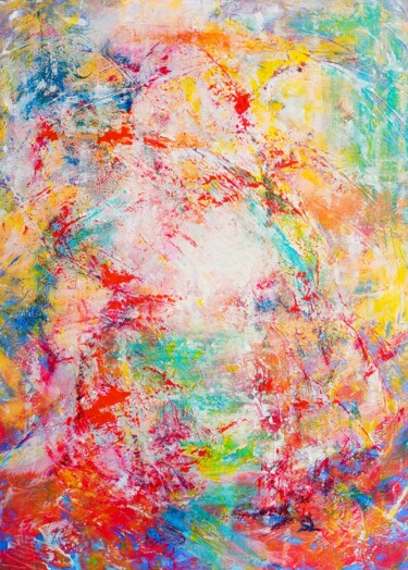 "Quelque peu félé, t…" başlıklı Tablo Sandrine Lefebvre tarafından, Orijinal sanat, Akrilik Ahşap Sedye çerçevesi üzerine mo…