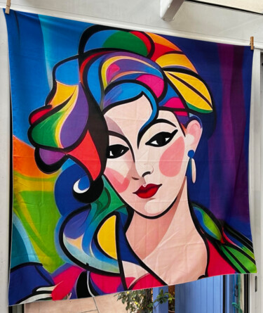 "alcorartfoulard0011…" başlıklı Dijital Sanat Alcorart Alcor tarafından, Orijinal sanat, AI tarafından oluşturulan görüntü