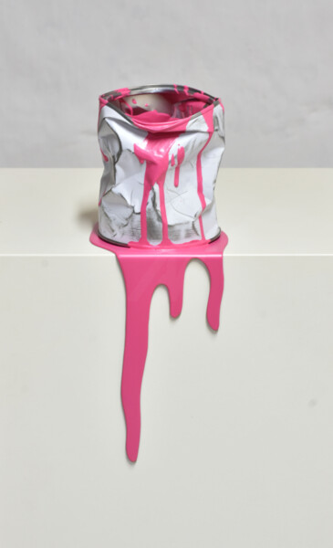 Sculpture intitulée "Le vieux pot de pei…" par Yannick Bouillault, Œuvre d'art originale, Résine