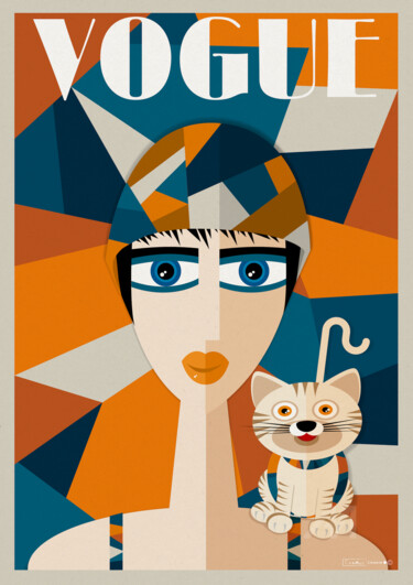 Arts numériques intitulée "vogue" par Cheese, Œuvre d'art originale, Travail numérique 2D