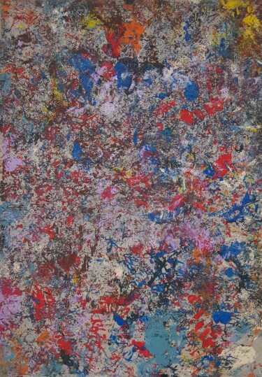 "abstract871" başlıklı Tablo Damian tarafından, Orijinal sanat, Akrilik Ahşap panel üzerine monte edilmiş