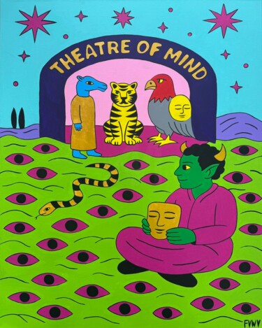 "Spectator / Theatre…" başlıklı Tablo Violetta Kiseleva tarafından, Orijinal sanat, Akrilik Ahşap Sedye çerçevesi üzerine mo…