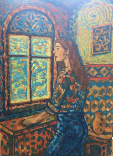 "Moroccan Light – Wo…" başlıklı Tablo Fedwa Mabrouk tarafından, Orijinal sanat, Petrol