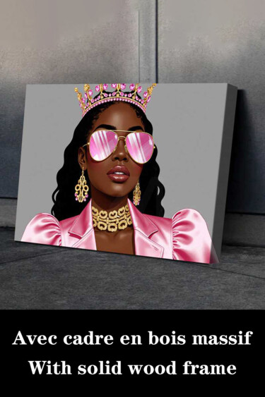 "Regal Glamour Pink…" başlıklı Baskıresim 江华 梁 tarafından, Orijinal sanat, Mürekkep püskürtmeli Ahşap Sedye çerçevesi üzerin…
