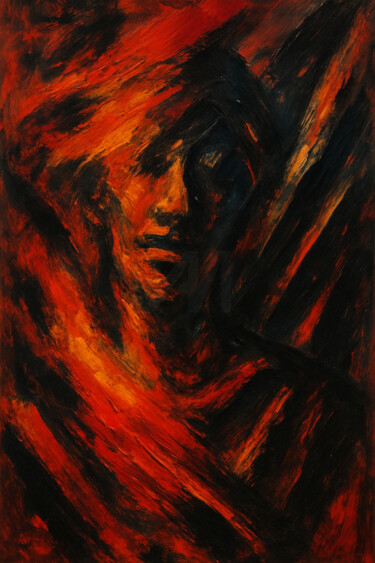 Digital Arts titled "Abstract Expression…" by Alberto Capitani, Original Artwork, AI generated image