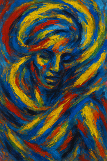 Digital Arts titled "Abstract Expression…" by Alberto Capitani, Original Artwork, AI generated image