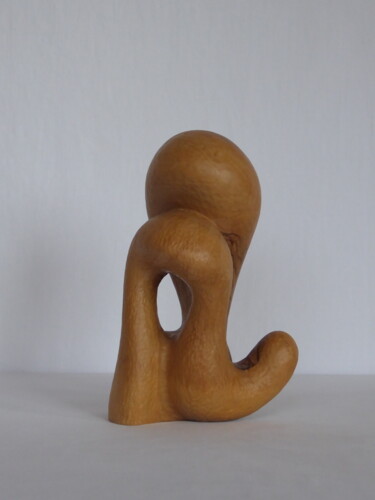 Skulptur mit dem Titel "Hidden" von Ester Christen, Original-Kunstwerk, Holz