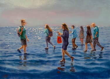 "The Crossing 02" başlıklı Tablo Garry Arzumanyan tarafından, Orijinal sanat, Petrol Ahşap Sedye çerçevesi üzerine monte edi…