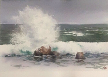 "A watercolor seasca…" başlıklı Tablo Evgenia Rod tarafından, Orijinal sanat, Suluboya