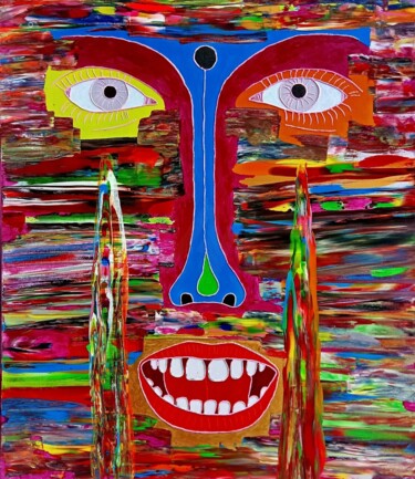 "Chorar a Cores" başlıklı Tablo Manuel Galveias tarafından, Orijinal sanat, Akrilik Ahşap Sedye çerçevesi üzerine monte edil…