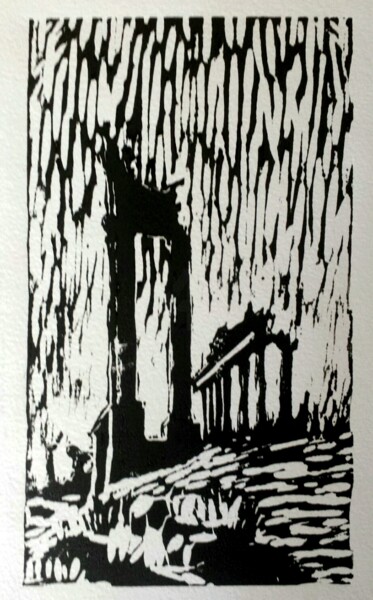 绘画 标题为“Foro romano” 由Chiara Costantini, 原创艺术品, Linocuts