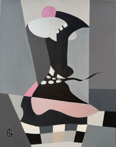 "Shades of Elegance" başlıklı Tablo Liana Ohanyan tarafından, Orijinal sanat, Petrol Ahşap Sedye çerçevesi üzerine monte edi…