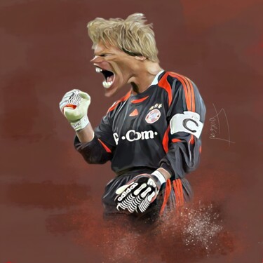 Digital Arts titled "Kahn Bayern" by Michel Fourgon, Original Artwork, Digital Painting