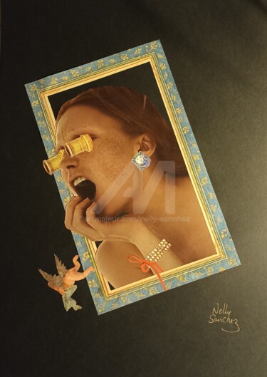 Collages intitulée "Hors-champ" par Nelly Sanchez, Œuvre d'art originale, Collages