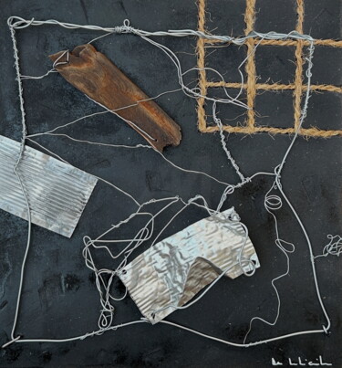 Sculpture titled "Entrelacement" by Pascale De Iudicibus, Original Artwork, Wire