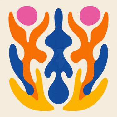 Arts numériques intitulée "Symphonie Chromatiq…" par Yahya Ahssaini, Œuvre d'art originale, Peinture numérique