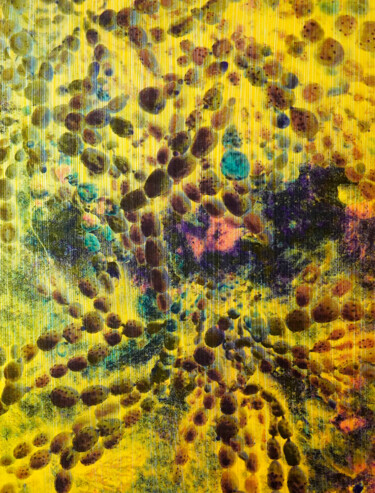 绘画 标题为“Tafelbild 4050” 由Volker W. Hamann, 原创艺术品, 颜料 安装在木板上