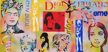 绘画 标题为“SPACO Girls Love  ,…” 由Spaco, 原创艺术品, 丙烯 安装在木质担架架上