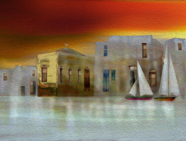 Arte digital titulada "Aswan" por Hassan Maamoun, Obra de arte original, Pintura Digital