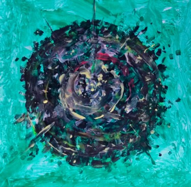 Painting titled "Mandalas made by my…" by Milto Sideris, Original Artwork, Acrylic