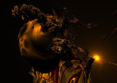 Digital Arts titled "The Golden Vista" by Russell Newell, Original Artwork, 3D Modeling