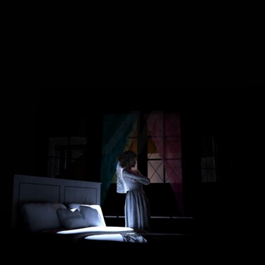 "The Bed #3b" başlıklı Dijital Sanat Russell Newell tarafından, Orijinal sanat, 3D modelleme