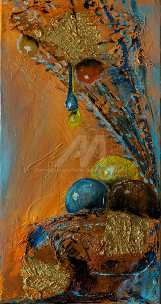 Peinture intitulée "Campagnarde" par Françoise Dugourd-Caput, Œuvre d'art originale, Acrylique Monté sur Châssis en bois