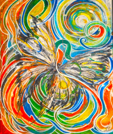 "Abstract Butterflie…" başlıklı Tablo Tanya Solenne tarafından, Orijinal sanat, Akrilik