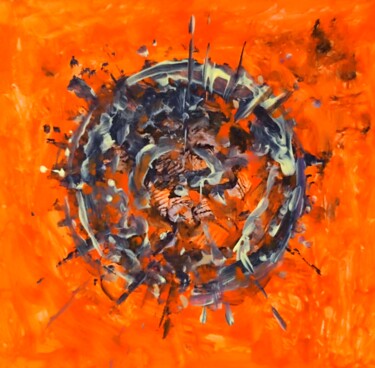 Painting titled "Mandalas made by my…" by Milto Sideris, Original Artwork, Acrylic