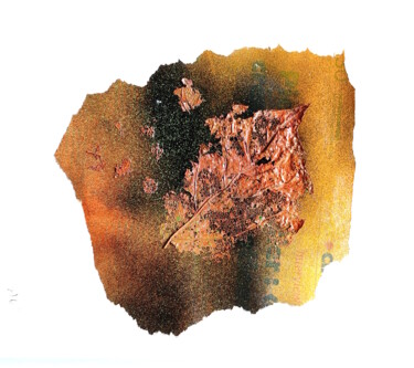 Collages titled "Traces 3" by Alain Noble, Original Artwork, Collages