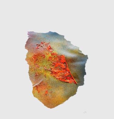 Collages titled "Traces 4" by Alain Noble, Original Artwork, Collages