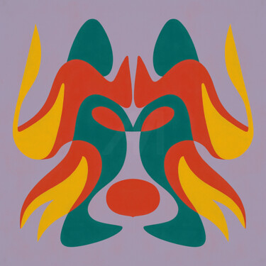 Arts numériques intitulée "Symphonie Miroir –…" par Yahya Ahssaini, Œuvre d'art originale, Peinture numérique