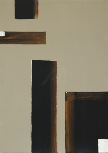 Ζωγραφική με τίτλο "Balance in Design –…" από Marina Kozyr, Αυθεντικά έργα τέχνης, Λάδι Τοποθετήθηκε στο Ξύλινο φορείο σκελε…