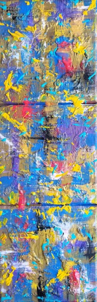 Pintura intitulada "Urban Aurora" por Igor Kotnik Art, Obras de arte originais, Acrílico Montado em Armação em madeira