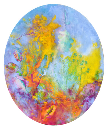 绘画 标题为“Sentimenti sospesi” 由Milena Nicosia, 原创艺术品, 颜料 安装在木板上