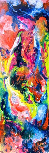 Peinture intitulée "Partir de rien" par Dandeeart , Œuvre d'art originale, Huile Monté sur Châssis en bois