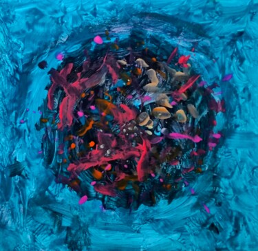 Painting titled "Mandalas made by my…" by Milto Sideris, Original Artwork, Acrylic