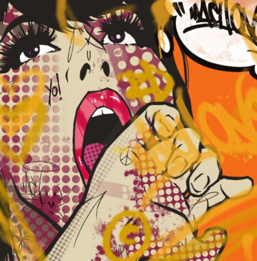 印花与版画 标题为“Look Out (metal edi…” 由Mach-One, 原创艺术品, 数字打印 安装在铝上