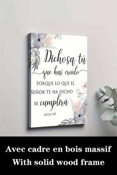 Printmaking titled "Flower Faith Artsui…" by Jiang Hua Liang, Original Artwork, Inkjet Mounted on Wood Stretcher frame