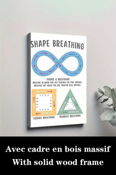 "Mental Health Mood…" başlıklı Baskıresim 江华 梁 tarafından, Orijinal sanat, Mürekkep püskürtmeli Ahşap Sedye çerçevesi üzerin…